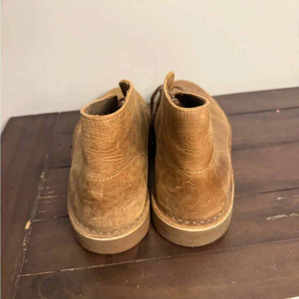 Clarks Brown Leather Desert Boot Chukka Crepe Sole